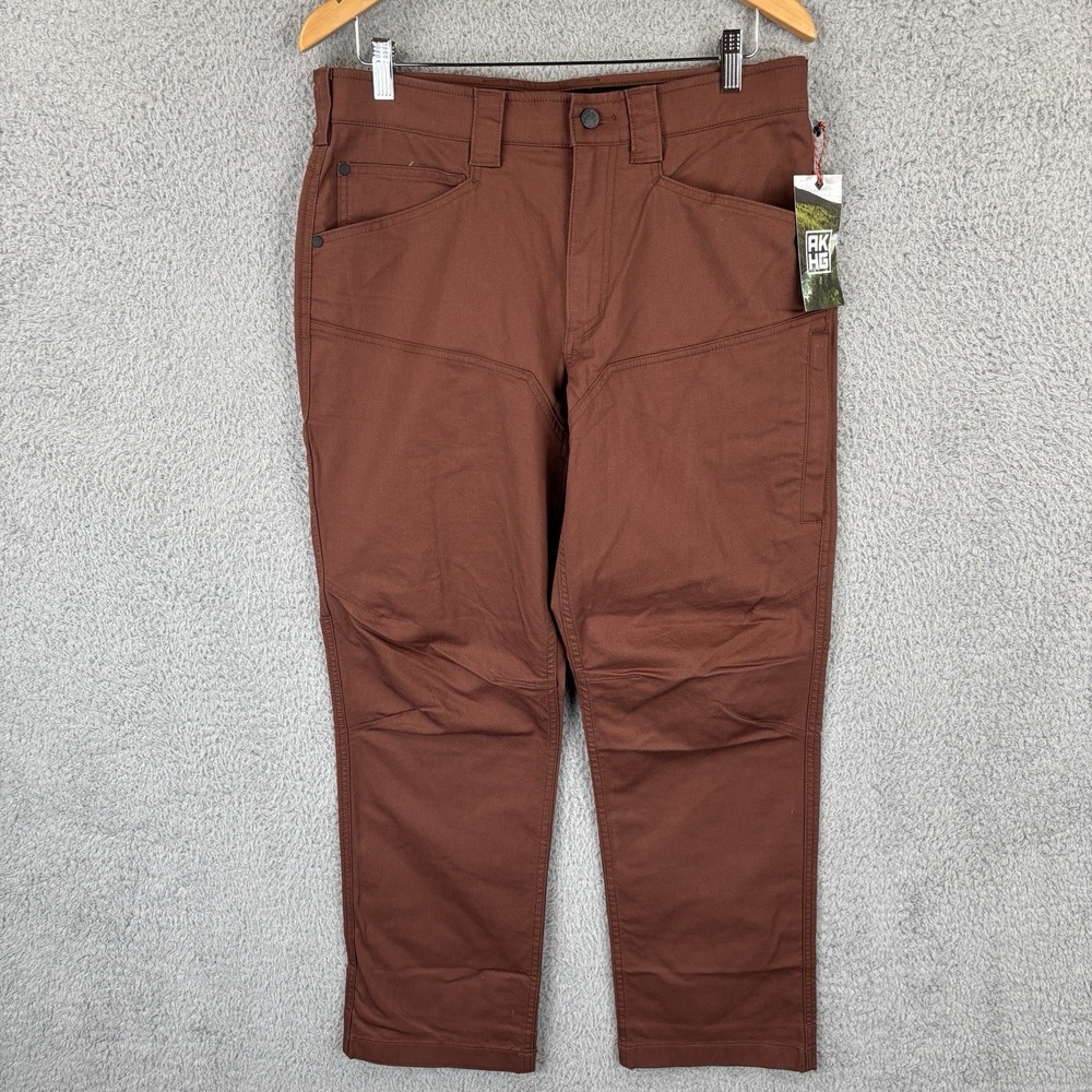 NEW Alaskan Hardgear Pants Mens 32x30 Brown Duluth Relaxed Fit Outdoor Stone Run